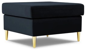 Тъмносиня кадифена табуретка Kyoto – Cosmopolitan Design