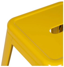 Жълти метални бар столове в комплект 2 бр. (височина на седалката 76,5 cm) – Ixia
