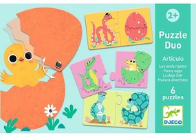 Djeco - Дуо трио пъзел забавни яйца DJ08193