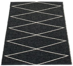 Черен килим за открито и закрито 70x100 cm Max Black – Pappelina