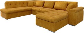 Ъгъл диван Niko Bis-горчица-десен