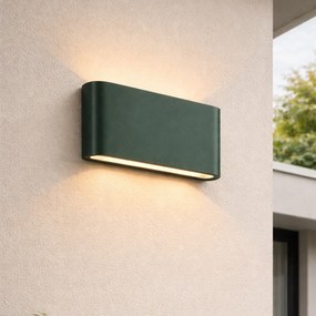 Модерна външна стенна лампа тъмнозелена 17,5 см вкл. LED IP65 - Batt