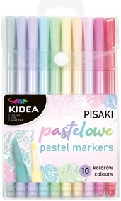 Kidea - Флумастери 10 цв. Пастел