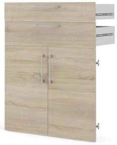 Компонент за модулна система от рафтове от дъбов декор в естествен цвят 84x105 cm Prima – Tvilum