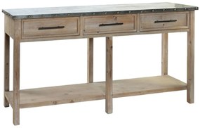 Console DKD Home Decor Дървен Алуминий 160 x 40,5 x 81 cm