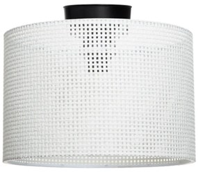 Кремаво осветително тяло за таван с текстилен абажур ø 30 cm Goza – Squid Lighting