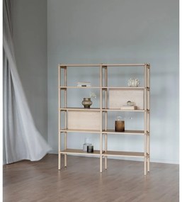 Етажерка за книги в дъб 140x166 cm Holton - Rowico