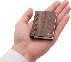 Преносима светлинна декорация с USB в тъмно естествен цвят BookLight – Gingko