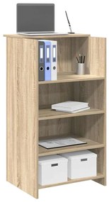 859017 vidaXL Рецепционно бюро, дъб сонома, 55x50x103,5 см, инженерно дърво