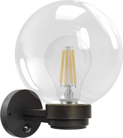 Brilagi - Външно стенно осветително тяло със сензор HARBOR 1xE27/40W/230V IP33, антрацит/прозрачно стъкло