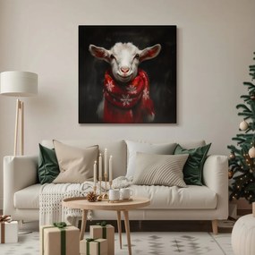 Картина на платно Коледна – Сладка коза