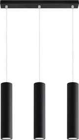 Черно метално висящо осветително тяло Castro – Sollux