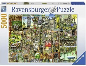 Пъзел Ravensburger Weird Town / Colin Thompson (5000 Части)