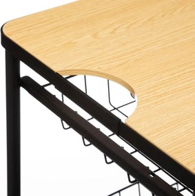 Кухненска количка 5five, Средна, Метал, С подвижен плот