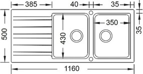 Duralit KS210 Поставете умивалника - графит