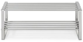 Метален шкаф за обувки в сребристо Rex - Spinder Design