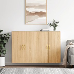 3195606 vidaXL Стенни шкафове, 2 бр, дъб сонома, 69,5x34x90 см