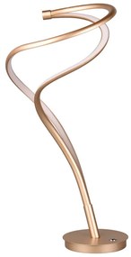 LED настолна лампа с метален абажур в златисто (височина 56 см) Nala - Trio Select
