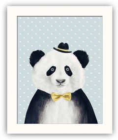 Декоративна живопис "Панда", 28,5 x 23,5 cm - Wallity
