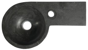 Черен каменен малък умивалник 40x23 cm Blok – Sapho