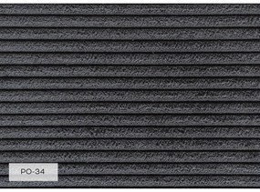 Антрацитен шезлонг от рипсено кадифе (ляв ъгъл) Chic Charlotte – Miuform