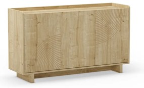 Скрин от дъбов декор в естествен цвят 140x80x40 cm Daira – Marckeric