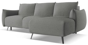 Светлосив ъглов диван (десен ъгъл) Malie – Makamii