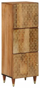 358313 vidaXL Висок шкаф, 40x33x110 см, мангово дърво масив