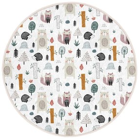 Бял детски килим ø 80 cm Comfort - Mila Home