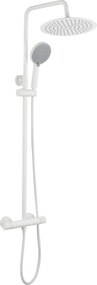 Душ комплект без чучур с термостат Rea Lungo White