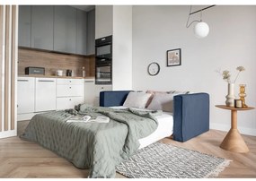 Тъмносин разтегателен диван 168 cm Lucky Lucy - Miuform