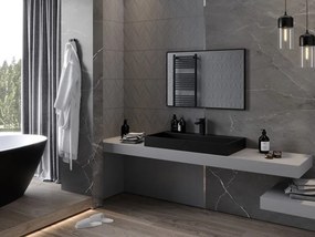 Mexen Loft правоъгълно огледало за баня 90 x 60 см, черна рамка - 9852-090-060-000-70