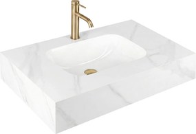 Стенна мивка REA Aresa Belt White 80