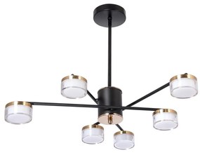 LED Полилей 6xLED/6W/230V 3000-6500K Ø 59 см златист/черен