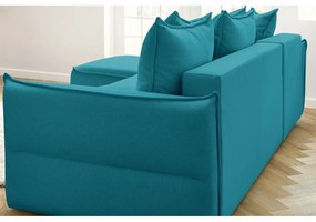 Тюркоазен ъглов разтегателен диван (ляв ъгъл) Leon - Bobochic Paris