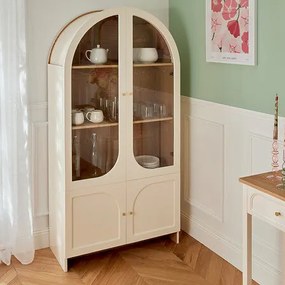 Шкаф с витрина atmosphera Bloomy, 4 врати, 180 cm, MDF
