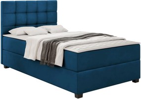 Тапицирано легло Lind-Синьо-90 x 200