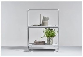 Светлосива метална етажерка 23x58 cm A-Table - Zone