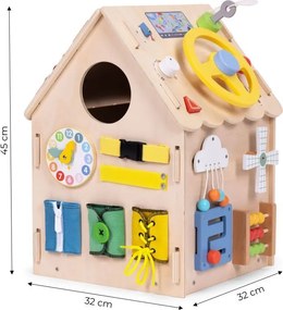 Дървена къщичка за манипулации XXL