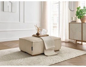 Светлокафява табуретка от рипсено кадифе Chelsea – Bobochic Paris