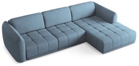 Светлосин ъглов диван (десен ъгъл) Hoku – Makamii