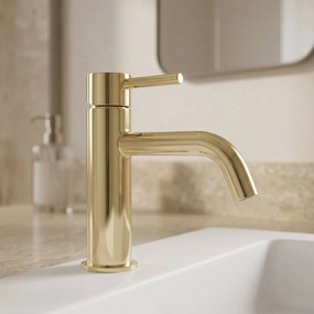 Смесител за мивка Rea Lungo L.Gold Low