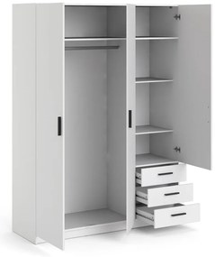 Бял гардероб 147x200 cm Sprint – Tvilum