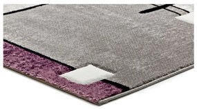 Сив и лилав килим Детройт, 80 x 150 cm - Universal