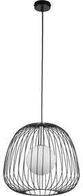 Пендел BELL 1xG9/12W/230V Ø 33 cm черен/лъскав хром