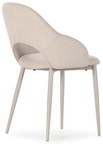 Бежови тапицирани трапезни столове в комплект 2 бр. Lia – Marckeric