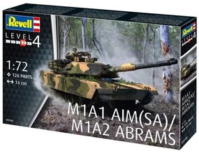 Сглобяем модел, Revell, M1A1 AIM(SA)/ M1A2 Abrams, 126 части