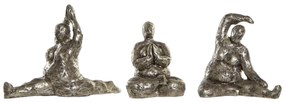 Декоративна фигурка DKD Home Decor Златен Смола Yoga Модерен (11 x 22,5 x 17 cm) (3 броя)