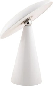 Бяла LED затъмняваща се настолна лампа (височина 26 cm) Phoebe – Leitmotiv