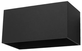 Черна стенна лампа Maxi Geo - Sollux